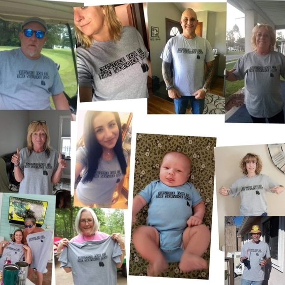 T-shirt Justice For "TT" The Service Dog - Picture 7 of 8